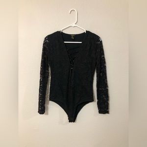 NWOT Black Lace Bodysuit